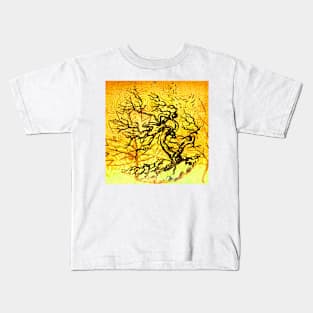 Old and Ancient Tree - Yellow Kids T-Shirt